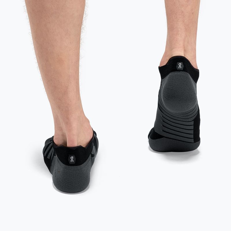 Șosete de alergat pentru bărbați On Performance Low black/shadow 4
