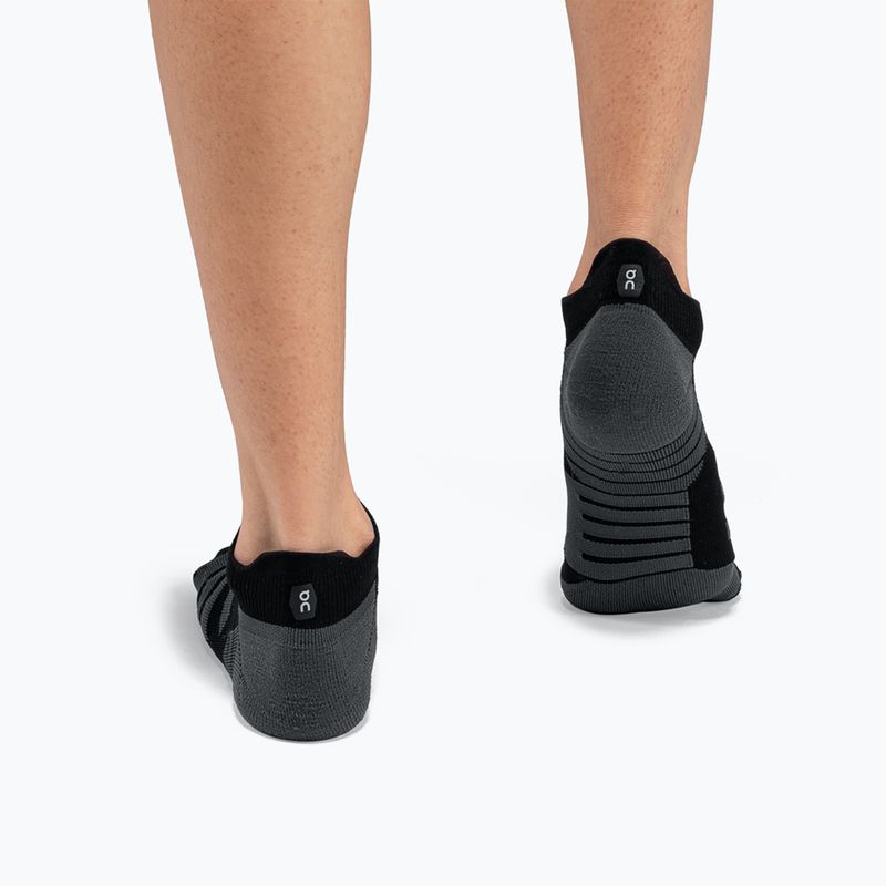 Șosete de alergat pentru femei On Performance Low black/shadow 4