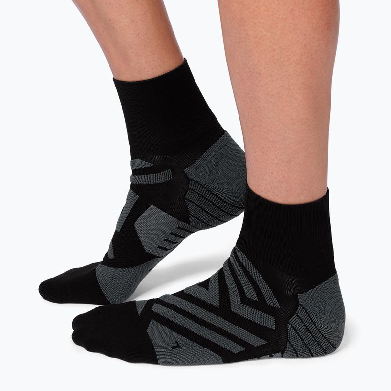Șosete de alergat pentru bărbați On Performance Mid black/shadow 8