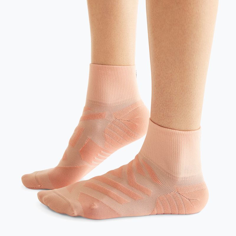 Șosete de alergat pentru femei On Running Performance Mid rose/flamingo 7