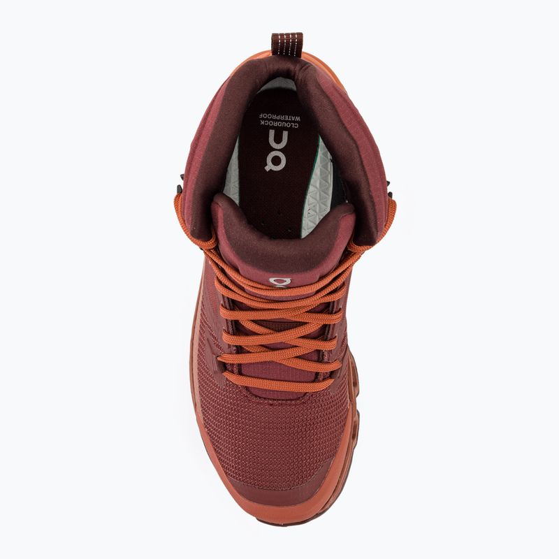 Încălțăminte de trekking pentru femei On Cloudrock 2 Waterproof beet/auburn 5
