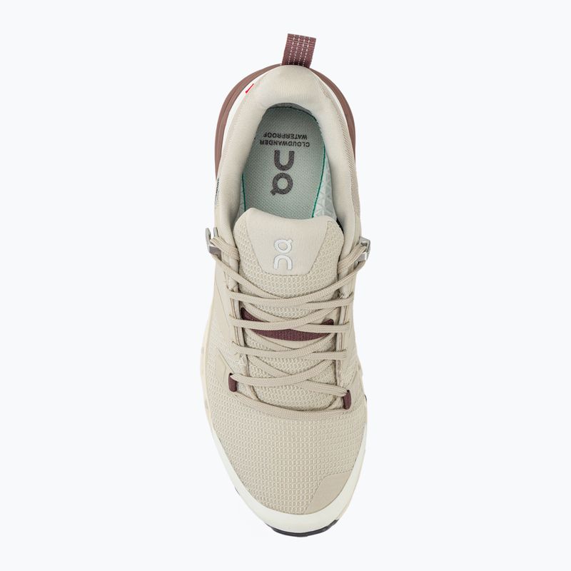Încălțăminte de trekking pentru femei On Running Cloudwander Waterproof sand/ivory 5