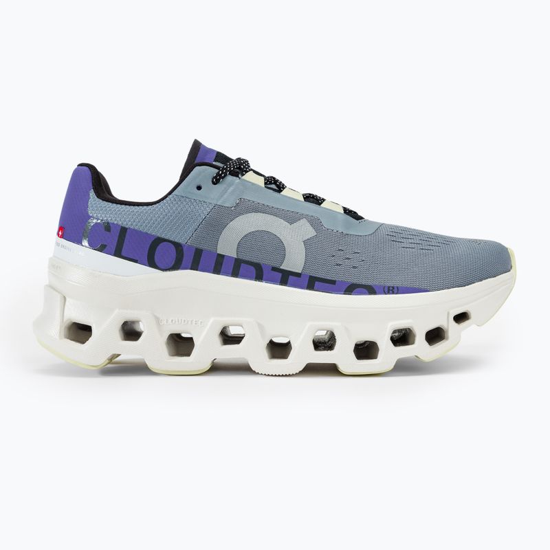 Încălțăminte de alergare pentru femei On Cloudmonster mist/blueberry 2