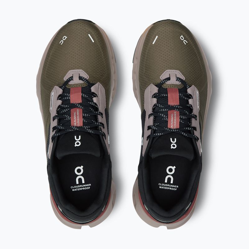 Încălțăminte de alergat pentru femei On Cloudrunner 2 Waterproof olive/mahogany 13