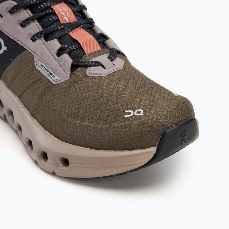 Încălțăminte de alergat pentru femei On Cloudrunner 2 Waterproof olive/mahogany 7