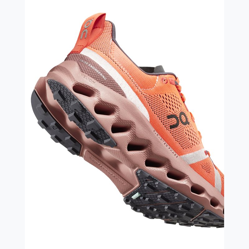 Încălțăminte de alergat pentru femei On Cloudsurfer Trail flame/dustrose 16