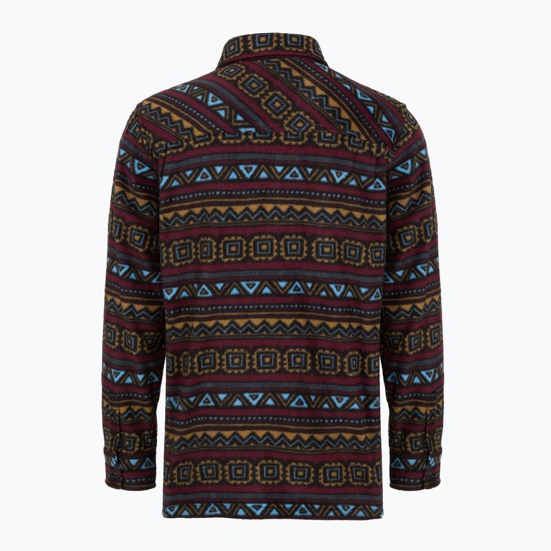 Cămașă pentru bărbați ThirtyTwo Rest Stop Zip Up maroon 2