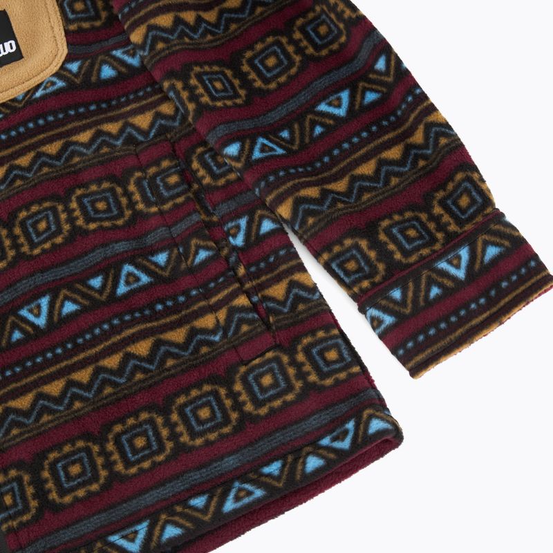 Cămașă pentru bărbați ThirtyTwo Rest Stop Zip Up maroon 4