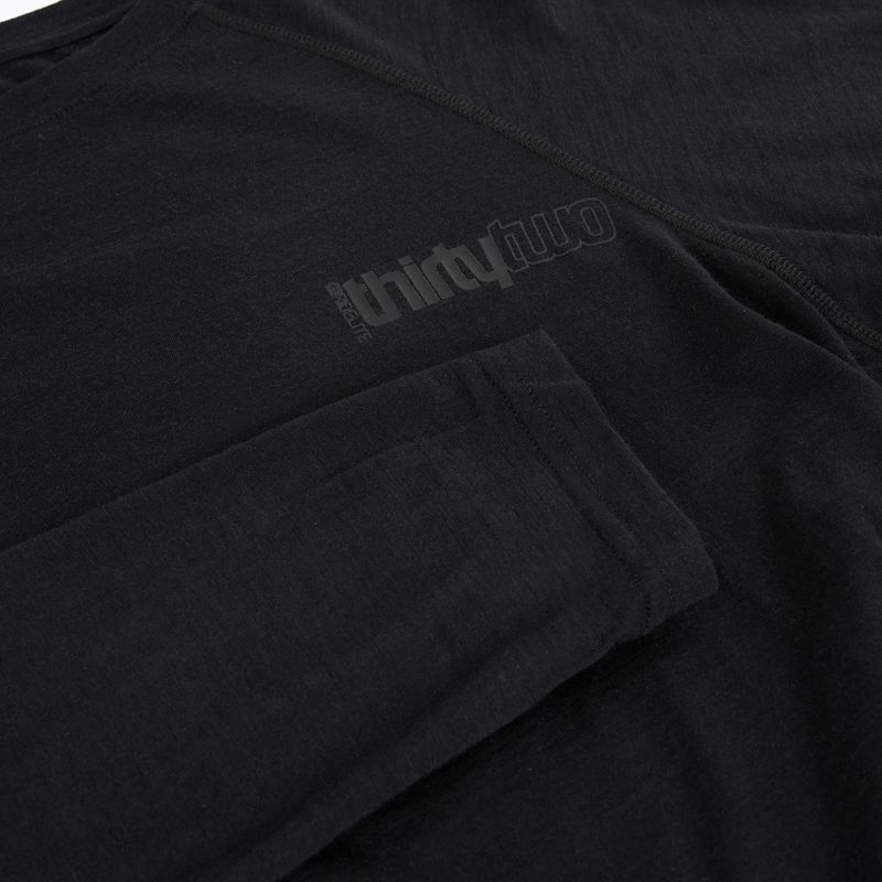 Longsleeve termoactiv pentru bărbați ThirtyTwo Ridelite Merino black/black 3