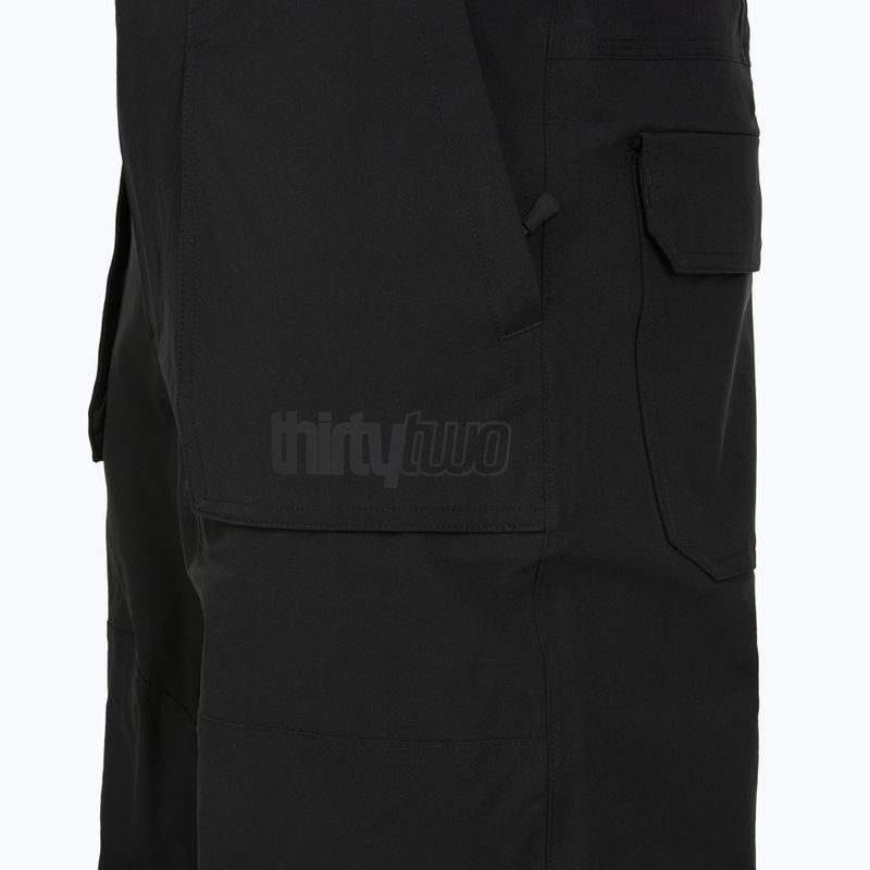 Pantaloni de snowboard pentru bărbați ThirtyTwo Basement Bib black 4