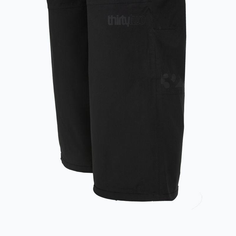 Pantaloni de snowboard pentru bărbați ThirtyTwo Basement Bib black 5