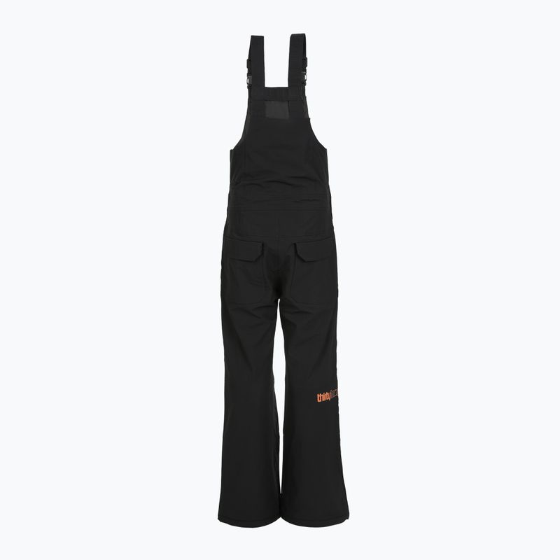 Pantaloni de snowboard pentru copii ThirtyTwo Basement Bib black/orange 2