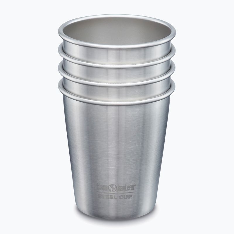 Căni turistice Klean Kanteen Pint Cup 4 bucăți brushed stainless