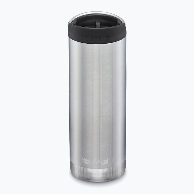 Cană termică Klean Kanteen TKWide Cafe Cap 473 ml brushed stainless