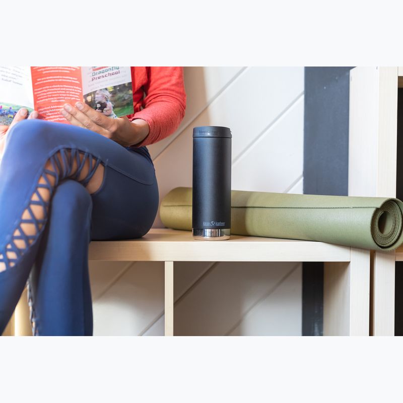 Cană termică Klean Kanteen TKWide Cafe Cap 473 ml black 4