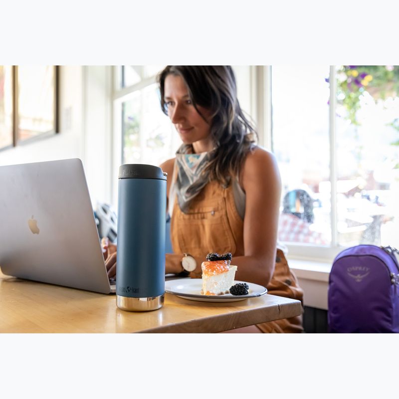 Cană termică Klean Kanteen TKWide Cafe Cap 473 ml real teal 5