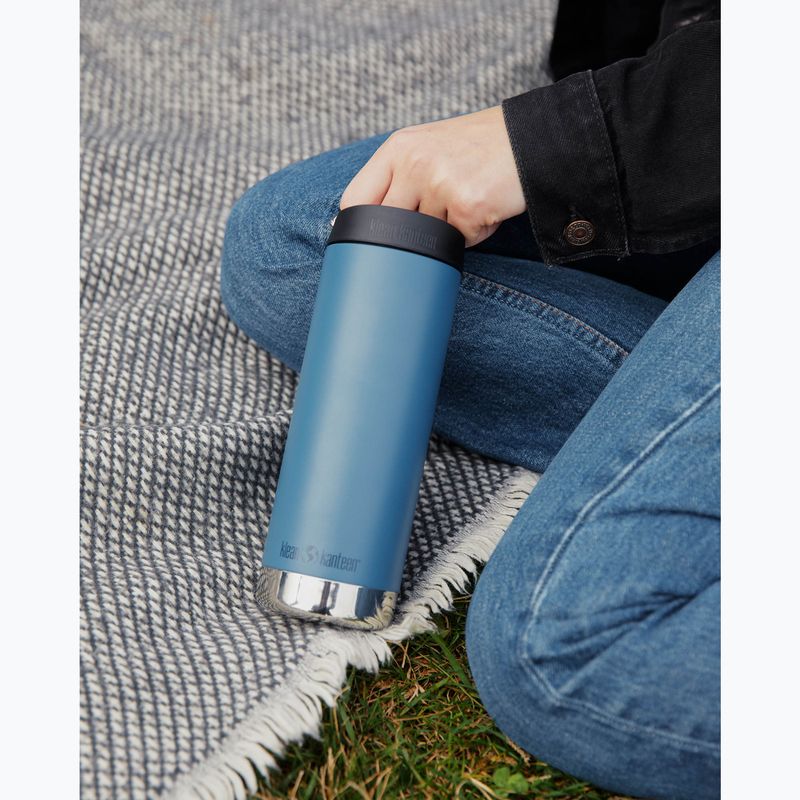 Cană termică Klean Kanteen TKWide Cafe Cap 473 ml real teal 6