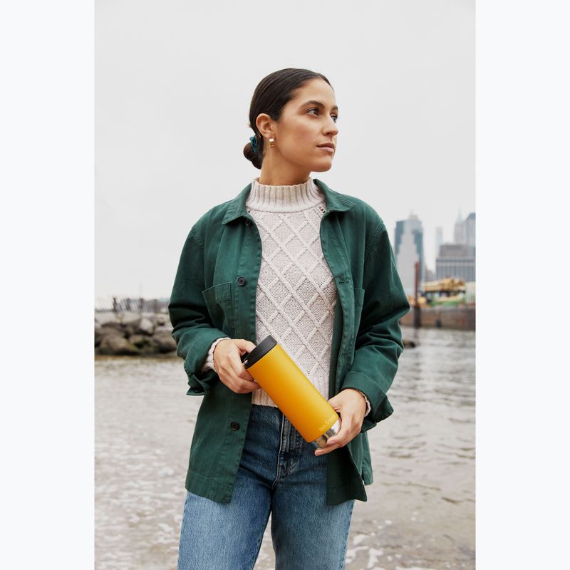 Cană termică Klean Kanteen TKWide Cafe Cap 473 ml marigold 3