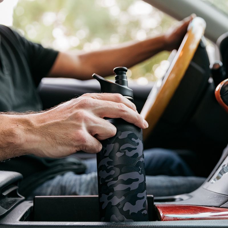 Sticlă de călătorie Klean Kanteen Classic negru camuflaj negru 4