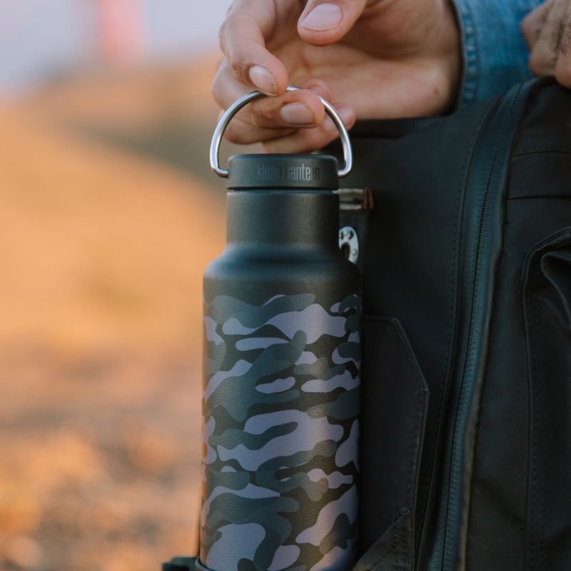 Sticlă de călătorie Klean Kanteen Classic VI negru camuflaj negru 6