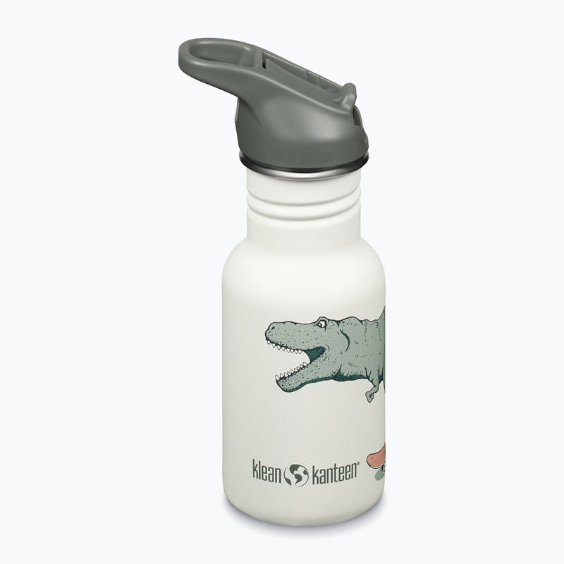 Sticlă turistică pentru copii Klean Kanteen Flip Seal Sport Cap Straw 355 ml dino skate
