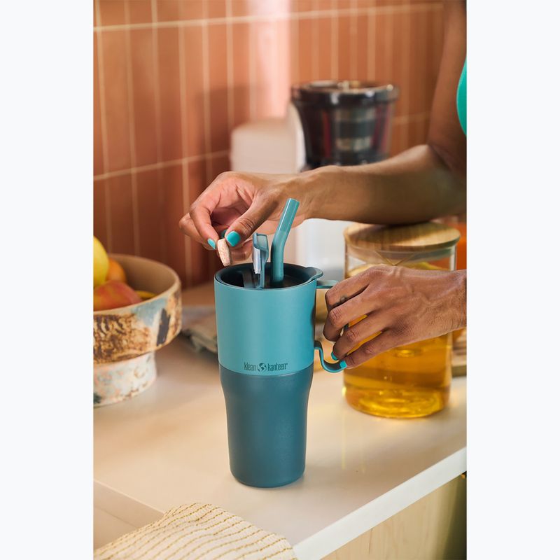 Cană termică KLEAN KANTEEN Rise Tumbler Flip Straw 1064 ml brittany blue 2