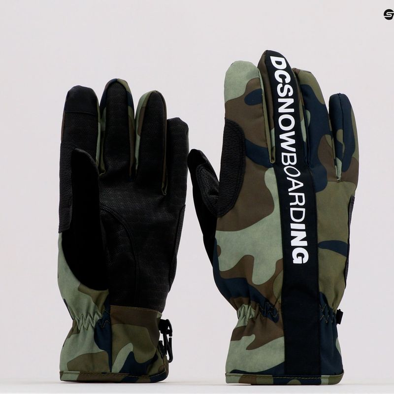 Mănuși de snowboard pentru bărbați DC Salute woodland camo green 7