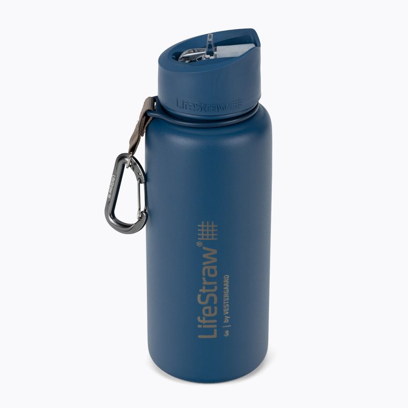 Lifestraw Go Oțel inoxidabil 710ml sticlă de călătorie albastră LSGOSSMB1 2