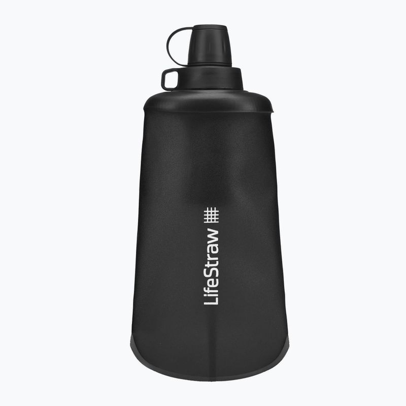 Lifestraw Peak Squeeze 650 ml sticlă de călătorie neagră LSPSFMLGRWWW