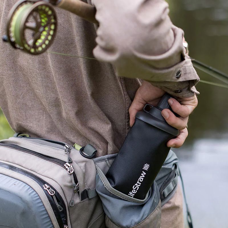 Lifestraw Peak Squeeze 650 ml sticlă de călătorie neagră LSPSFMLGRWWW 2