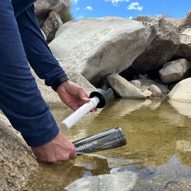Sticlă de turism Lifestraw Go 2.0 z filtrem 1 l  black 5