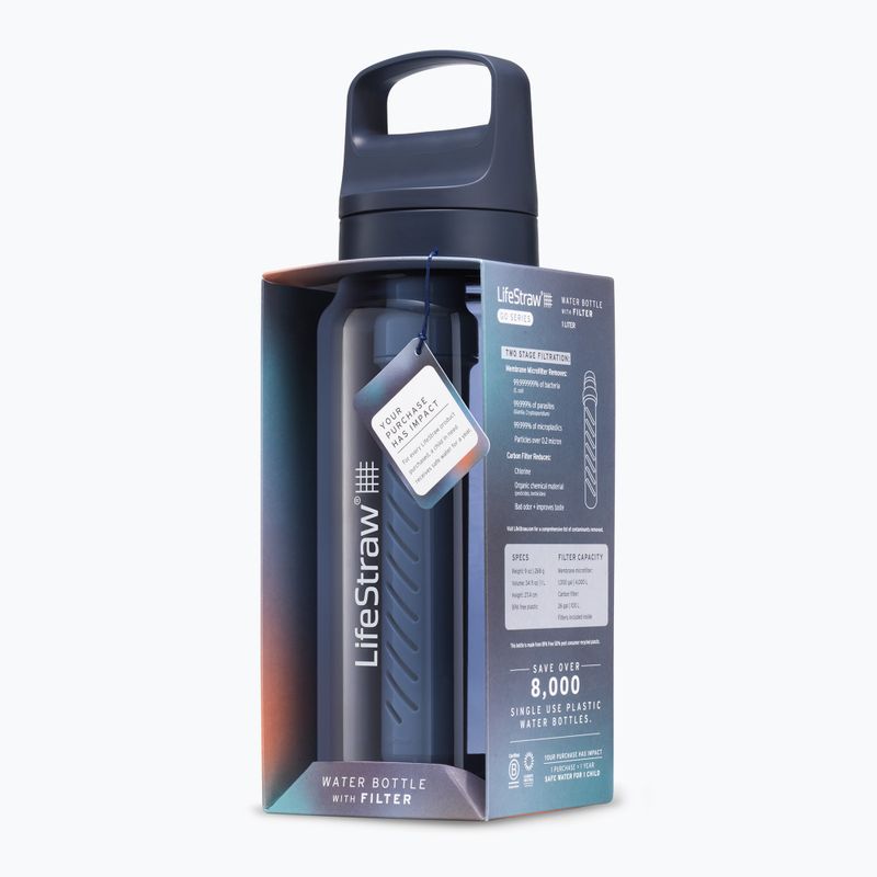 Sticlă de turism Lifestraw Go 2.0 z filtrem 1 l aegean sea 3