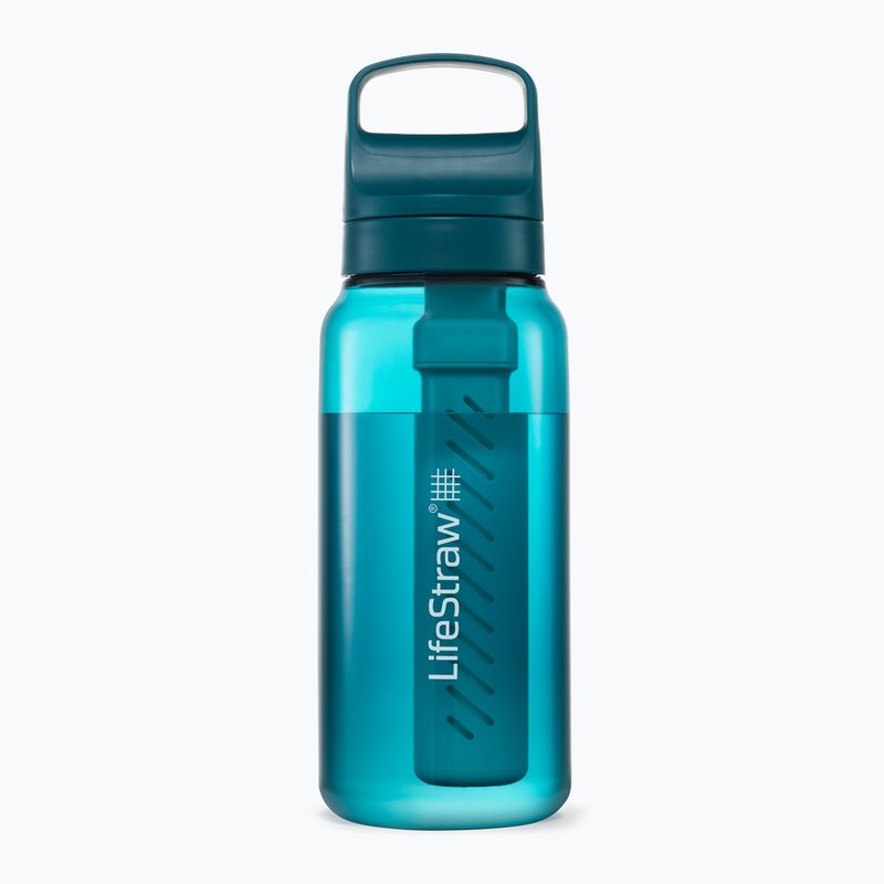 Sticlă de turism Lifestraw Go 2.0 z filtrem 1 l  laguna teal