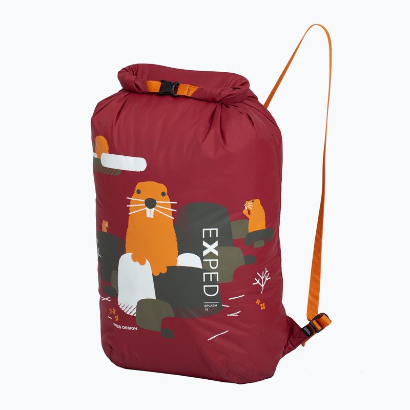 Rucsac impermeabil Exped Splash 15 l burgundy