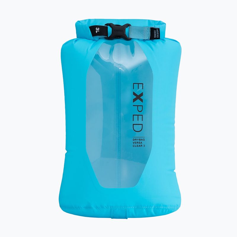 Sac impermeabil Exped Drybag Versa Clear 3 l cyan