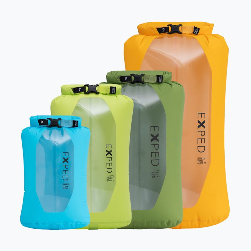 Sac impermeabil Exped Drybag Versa Clear 3 l cyan 3