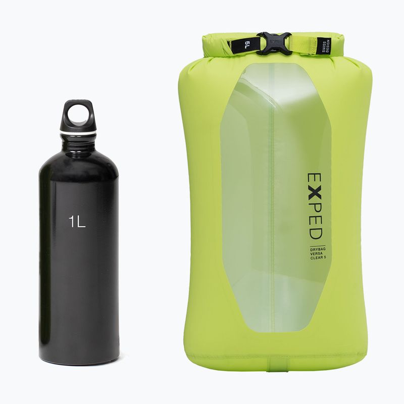 Sac impermeabil Exped Drybag Versa Clear 5 l lime 2