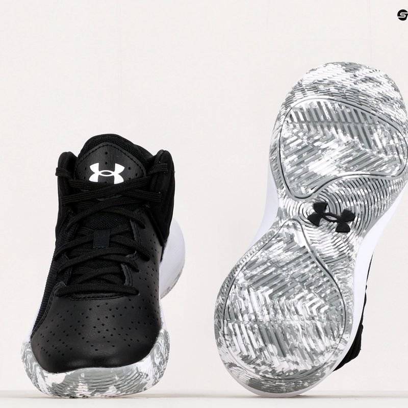 Încălțăminte de baschet pentru copii Under Armour GS Jet '21 001 negru-albă UAR-3024794001-001-4.5 10