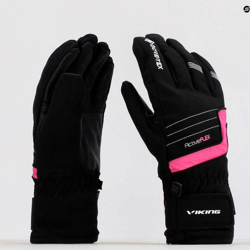 Mănuși de schi pentru copii Viking Helix GTX, negru, 165/22/2252/46 9