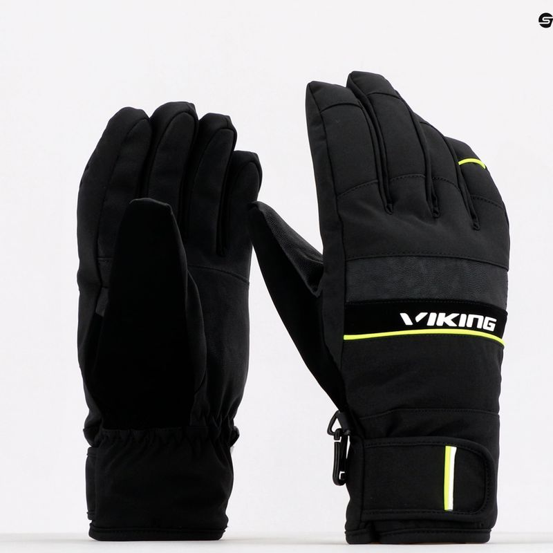 Mănuși de schi pentru bărbați Viking Masumi Ski, galben, 110231464 9