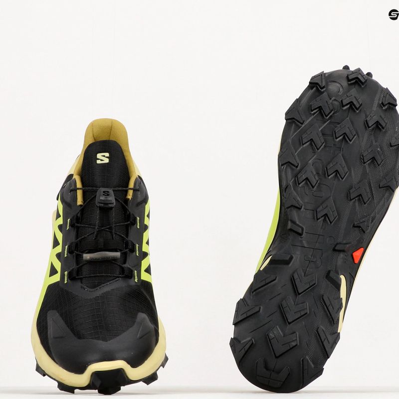 Încălțăminte de alergat pentru bărbați Salomon Supercross 4 GTX negru-verde L41731700 14