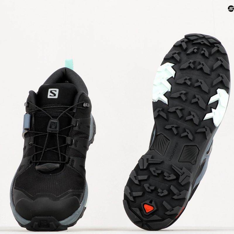 Cizme de trekking pentru femei Salomon X Ultra 4 GTX gri-negru L41289600 12