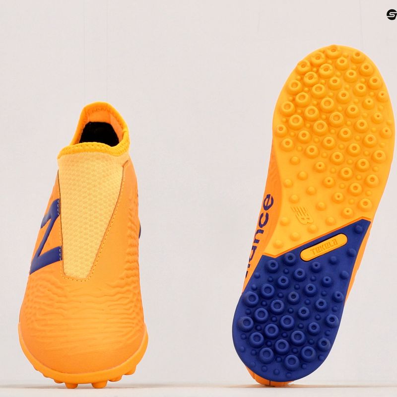 New Balance Tekela V3+ Magique TF ghete de fotbal pentru copii portocaliu JST3TD35.M.055 10