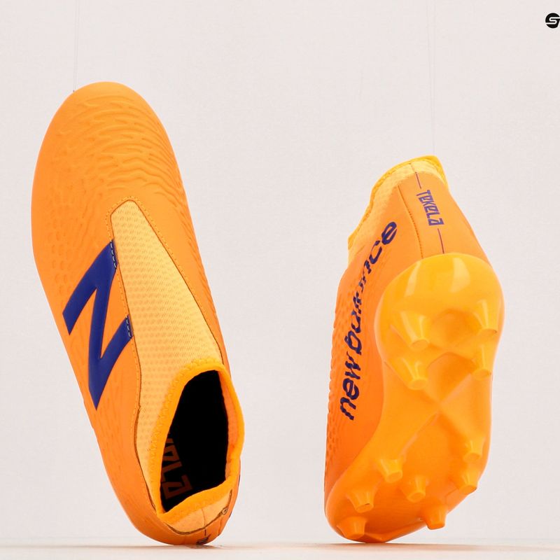 Ghete de fotbal pentru copii New Balance Tekela V3+ Magique FG portocaliu JST3FD35.M.045 10
