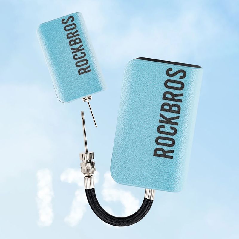 Pompă electrică pentru mingi Rockbros 42520006 20psi blue 4