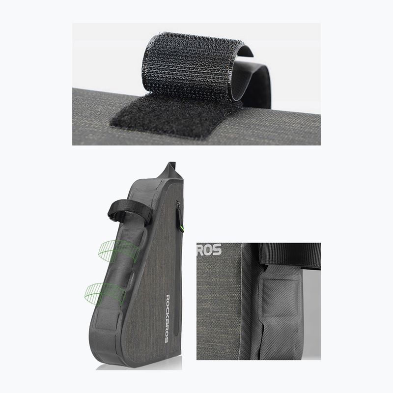 Geantă de bicicletă pentru cadru Rockbros AS-017 5 l dark green 4