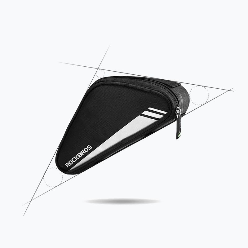 Geantă de bicicletă pentru cadru Rockbros B55-BK 0,7 l black 2