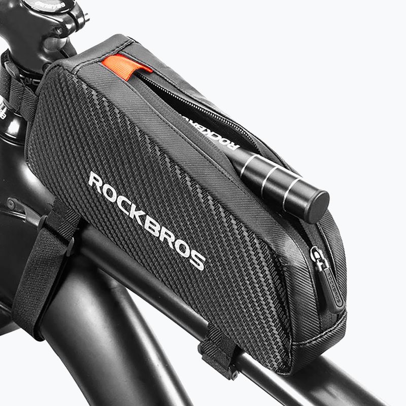 Geantă de bicicletă pentru cadru Rockbros 1 l black 6