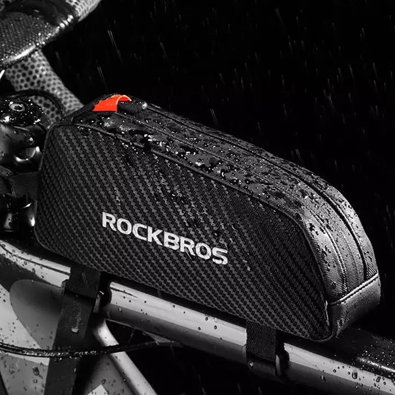 Geantă de bicicletă pentru cadru Rockbros 1 l black 8