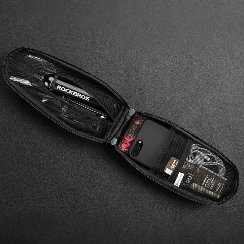 Geantă de bicicletă pentru cadru Rockbros B62-1 3 l black 7